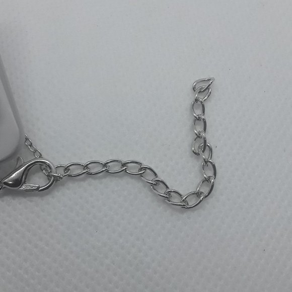 Pearl and Rhinestone Floral Necklace Earring Set - Picture 4 of 5